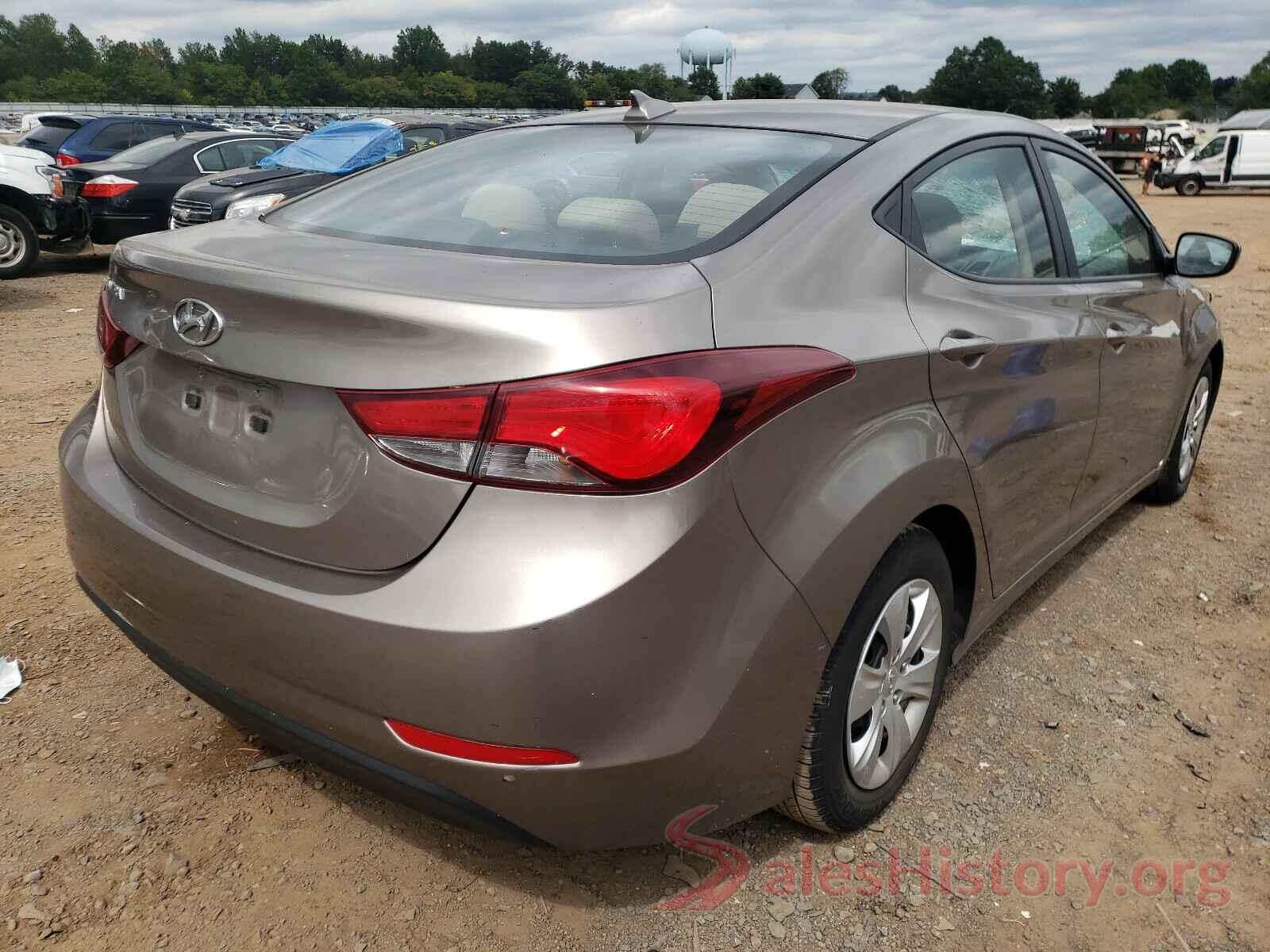 5NPDH4AE4GH667243 2016 HYUNDAI ELANTRA