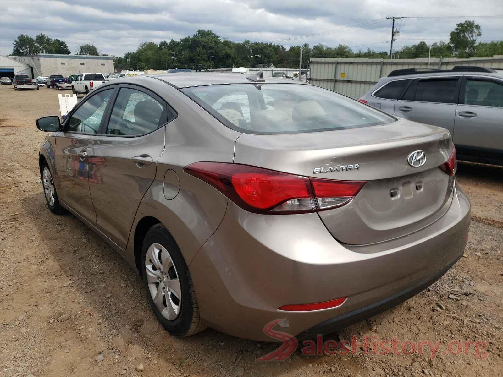 5NPDH4AE4GH667243 2016 HYUNDAI ELANTRA