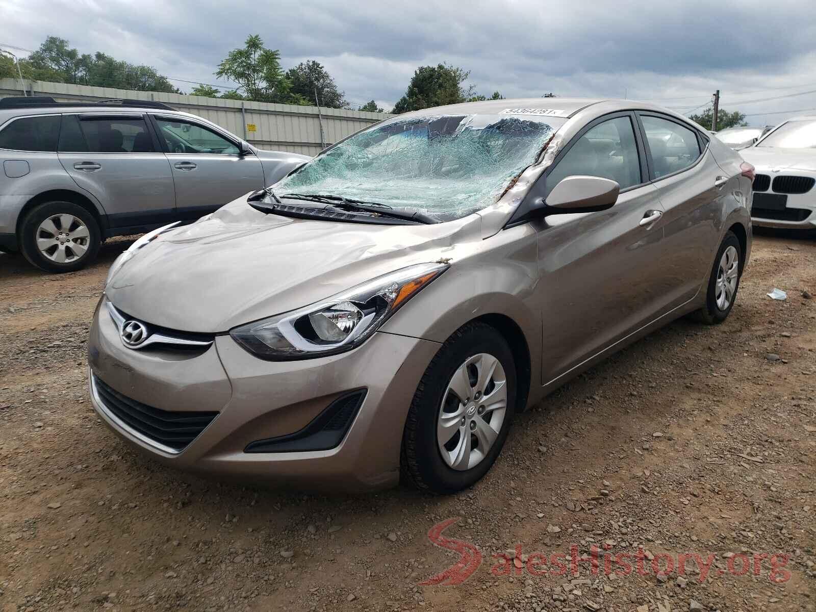 5NPDH4AE4GH667243 2016 HYUNDAI ELANTRA