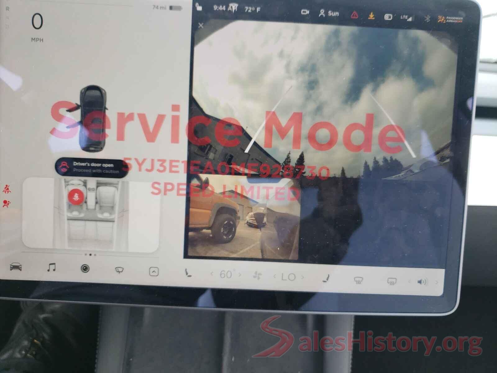 5YJ3E1EA0MF928730 2021 TESLA MODEL 3