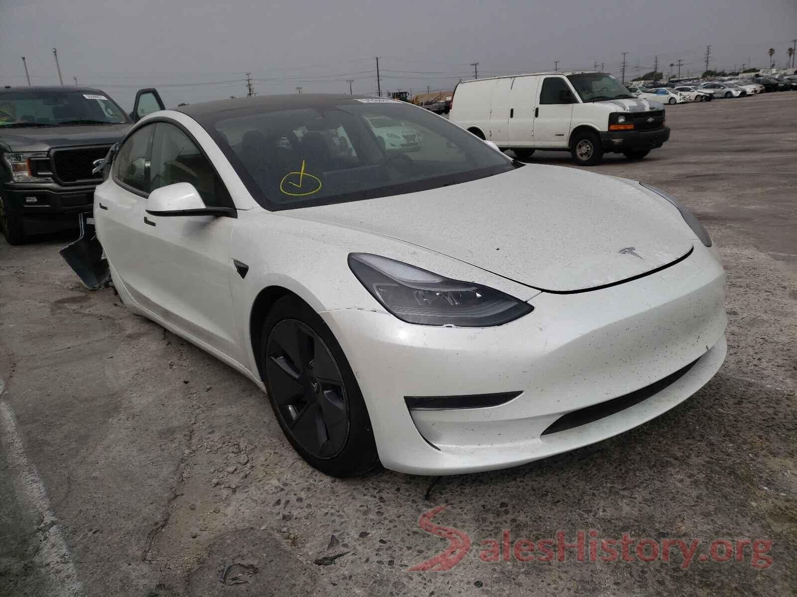 5YJ3E1EAXMF939492 2021 TESLA MODEL 3