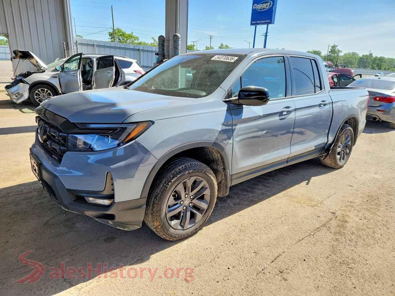 2024 HONDA RIDGELINE VIN 5FPYK3F14RB016450, auction photo