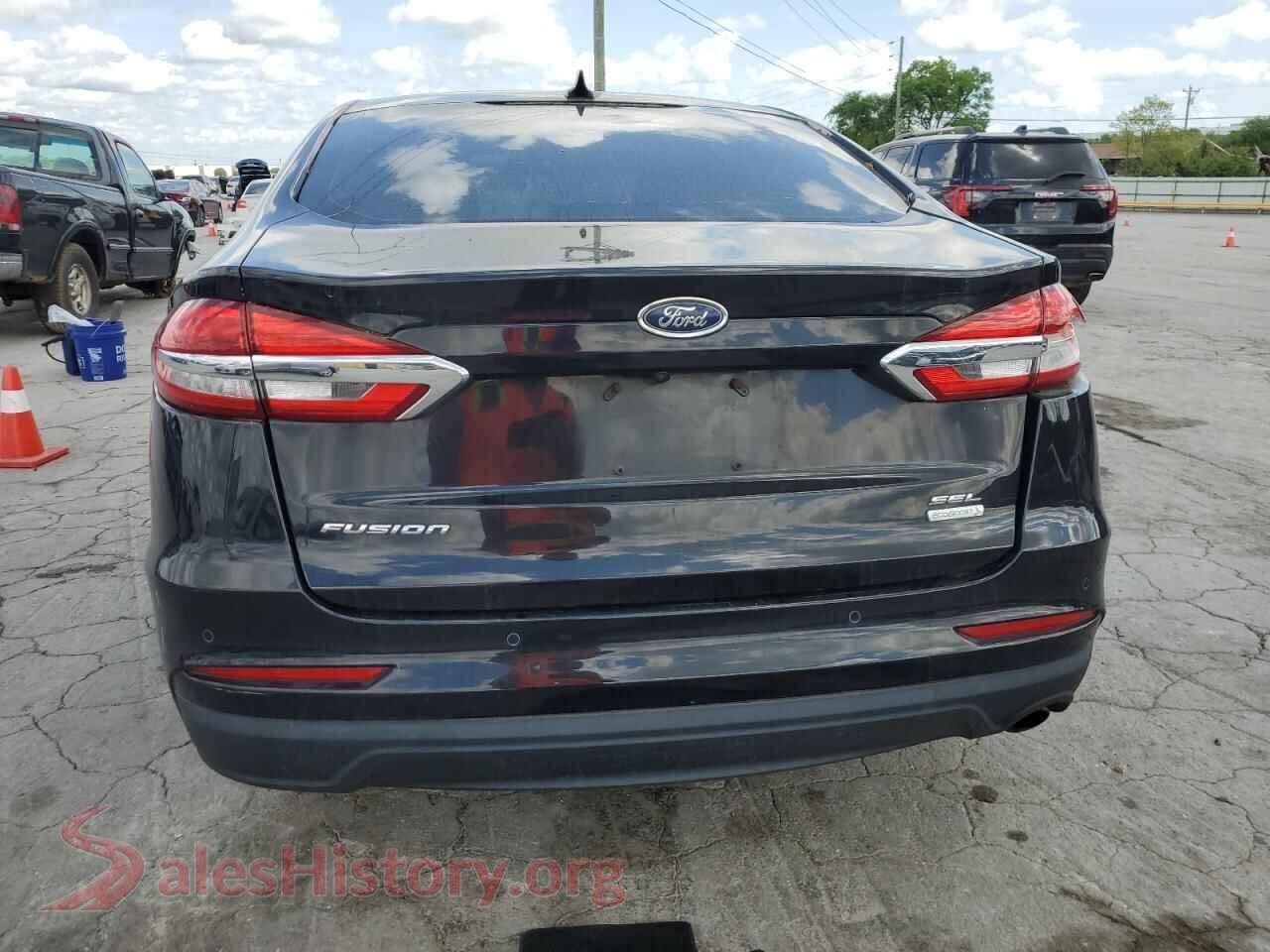 2019 FORD FUSION VIN 3FA6P0CD2KR147322, left side view