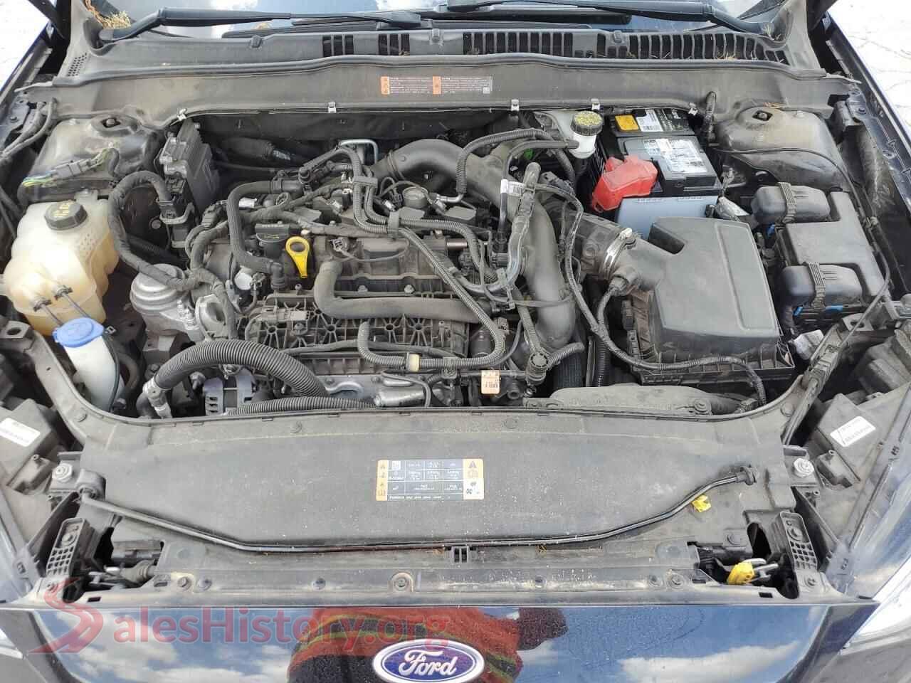2019 FORD FUSION VIN 3FA6P0CD2KR147322, VIN plate