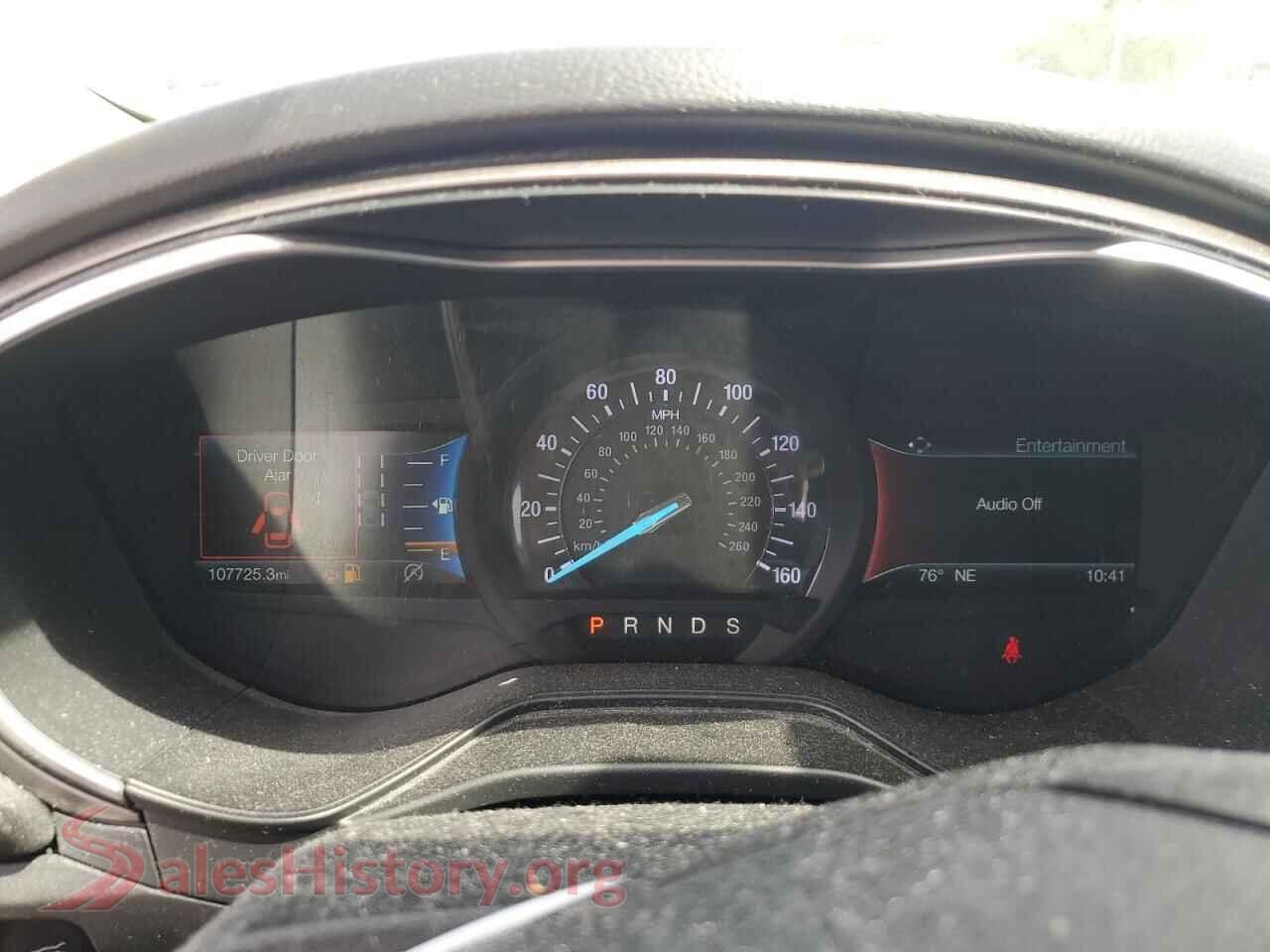 2019 FORD FUSION VIN 3FA6P0CD2KR147322, interior center console
