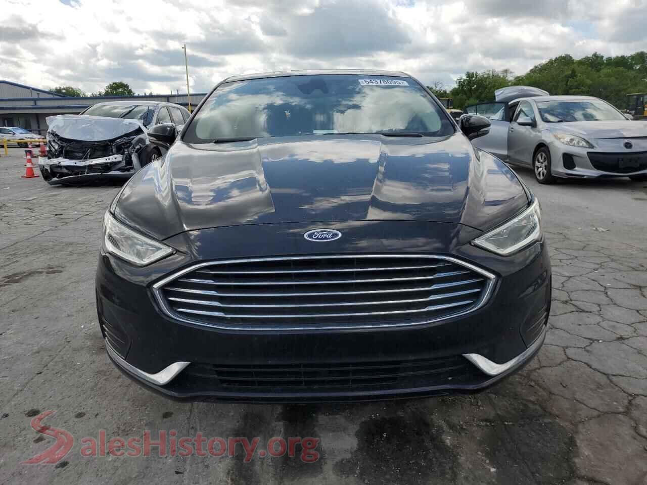2019 FORD FUSION VIN 3FA6P0CD2KR147322, rear view