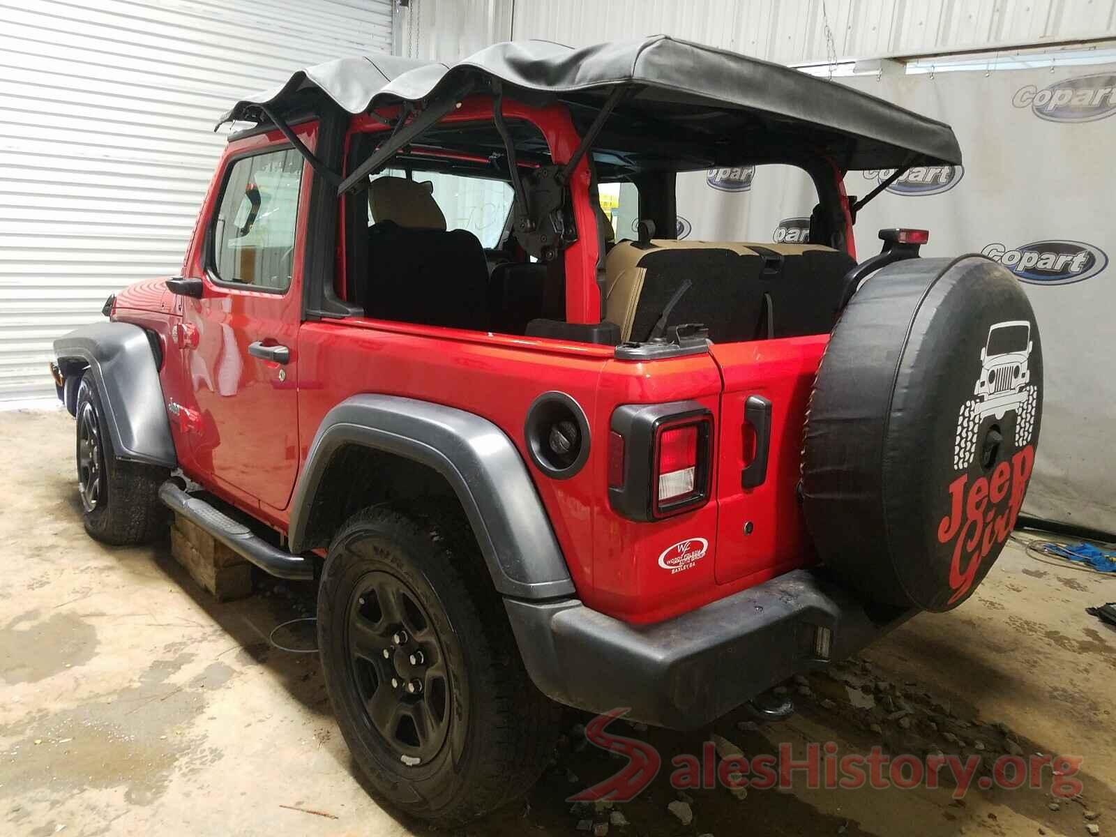 1C4GJXAN7KW520467 2019 JEEP WRANGLER