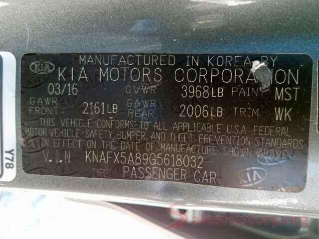 KNAFX5A89G5618032 2016 KIA FORTE