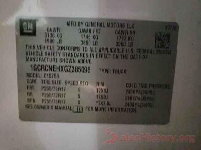 1GCRCNEHXGZ385096 2016 CHEVROLET SILVERADO