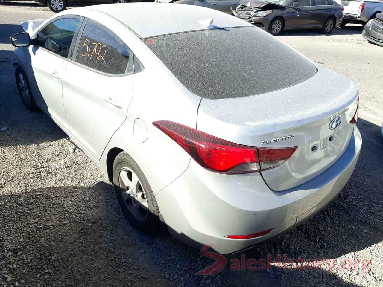 5NPDH4AE9FH646189 2015 HYUNDAI ELANTRA