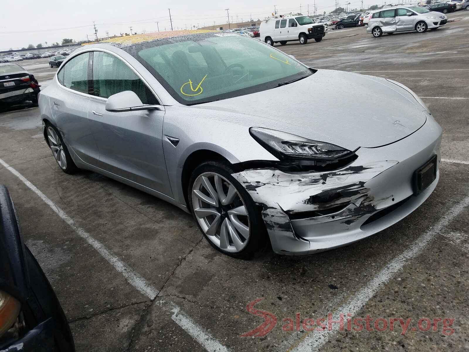 5YJ3E1EA6JF039345 2018 TESLA MODEL 3