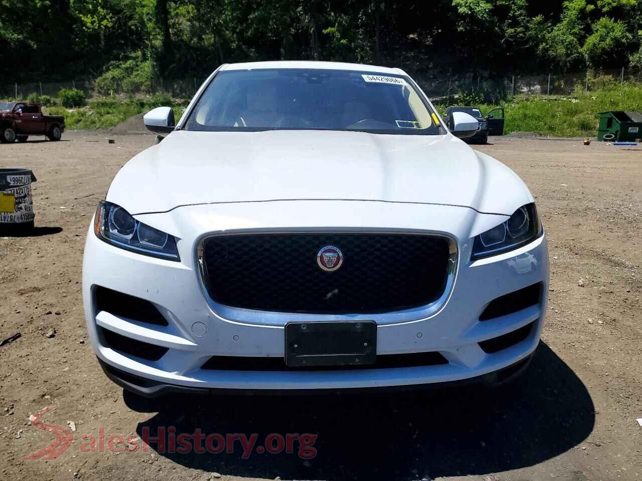 2020 JAGUAR F-PACE VIN SADCJ2FXXLA644330, rear view