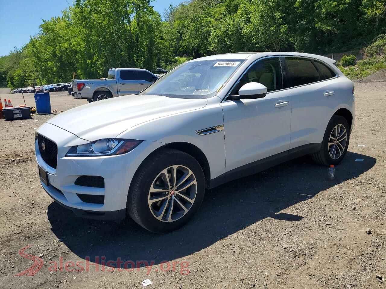 2020 JAGUAR F-PACE VIN SADCJ2FXXLA644330, auction photo
