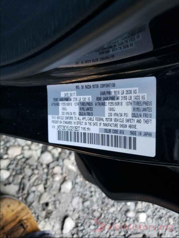 JM3TCBCY5J0210507 2018 MAZDA CX-9