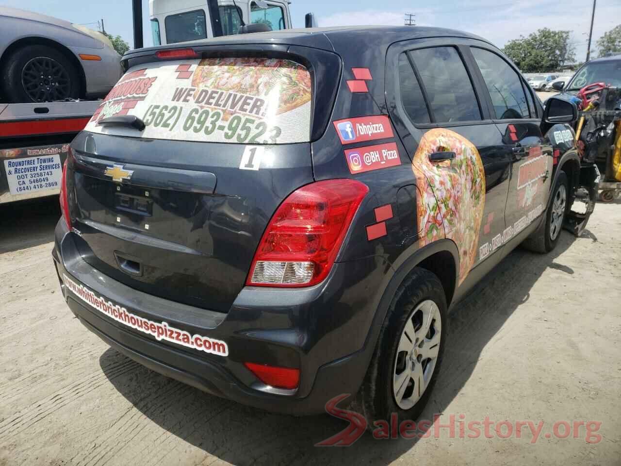 3GNCJKSB6KL117163 2019 CHEVROLET TRAX