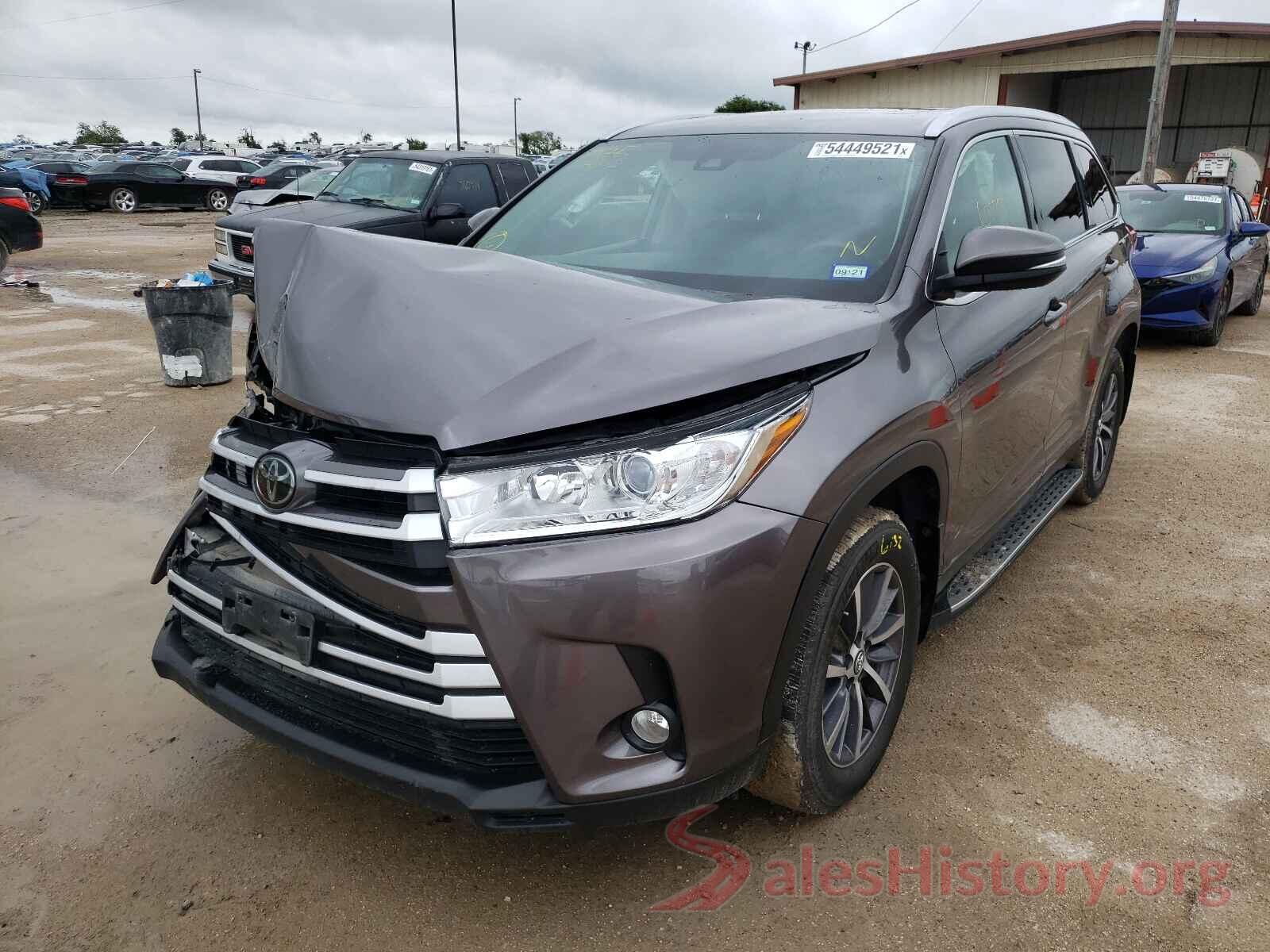 5TDKZRFH7KS561019 2019 TOYOTA HIGHLANDER