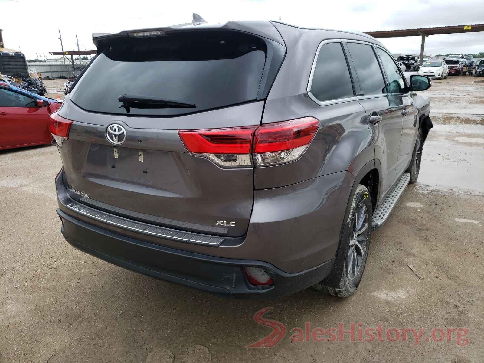 5TDKZRFH7KS561019 2019 TOYOTA HIGHLANDER