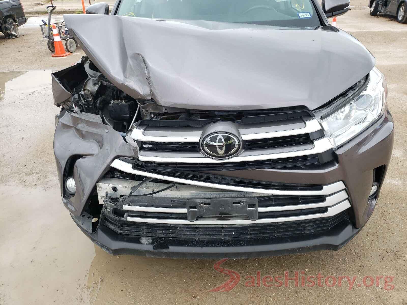 5TDKZRFH7KS561019 2019 TOYOTA HIGHLANDER