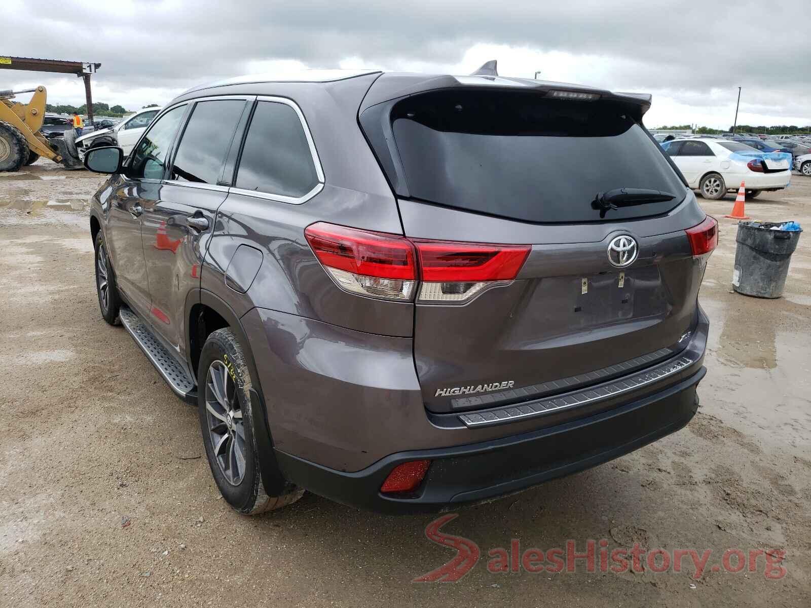 5TDKZRFH7KS561019 2019 TOYOTA HIGHLANDER