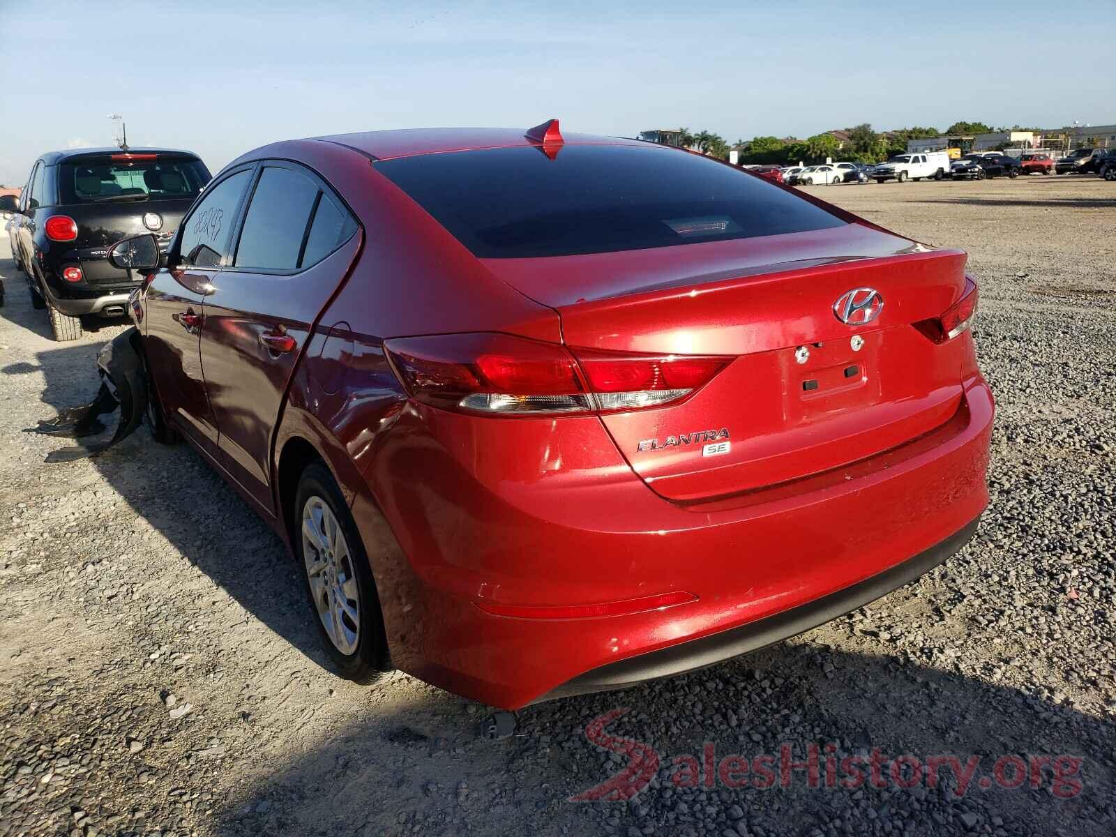 5NPD74LF7HH206502 2017 HYUNDAI ELANTRA