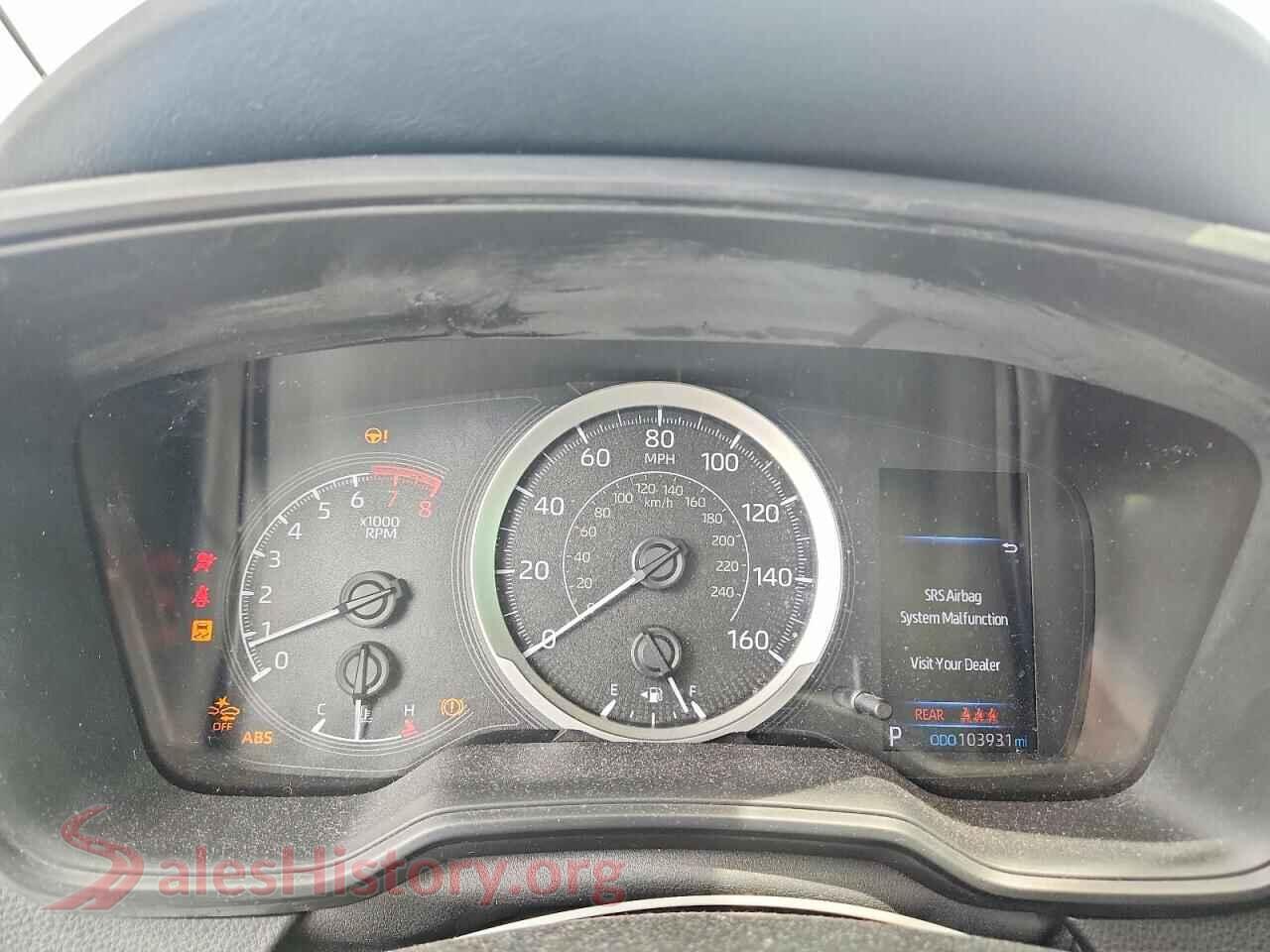 2020 TOYOTA COROLLA VIN JTDEPRAE0LJ080916, interior center console
