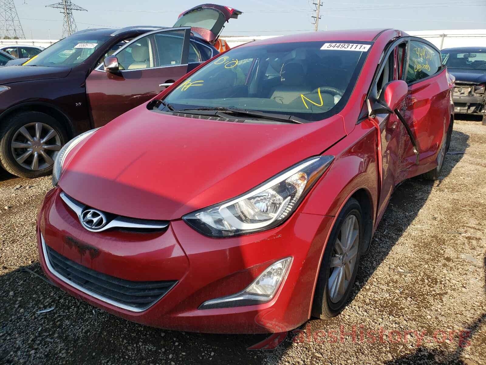 KMHDH4AE3GU518520 2016 HYUNDAI ELANTRA