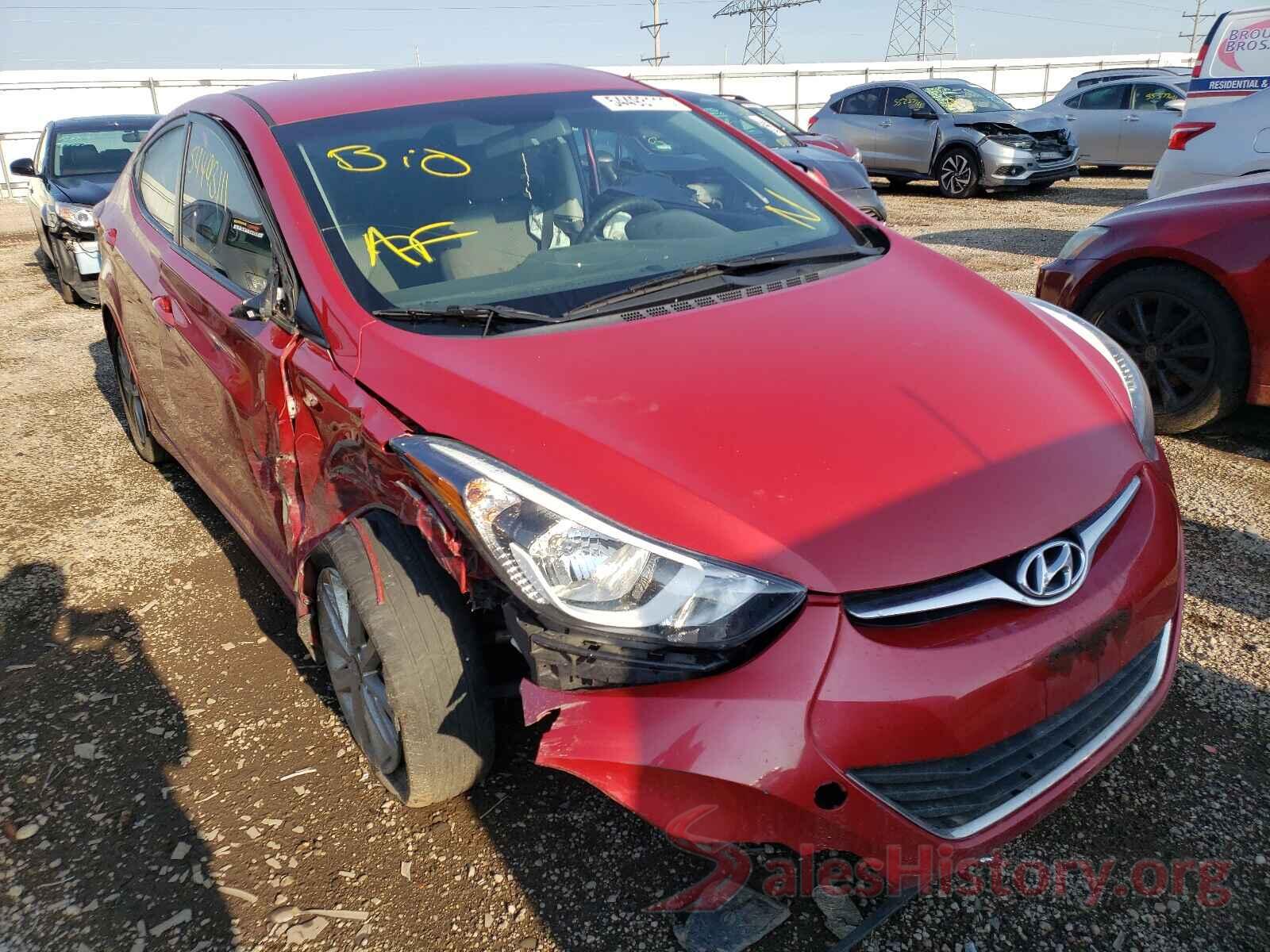 KMHDH4AE3GU518520 2016 HYUNDAI ELANTRA