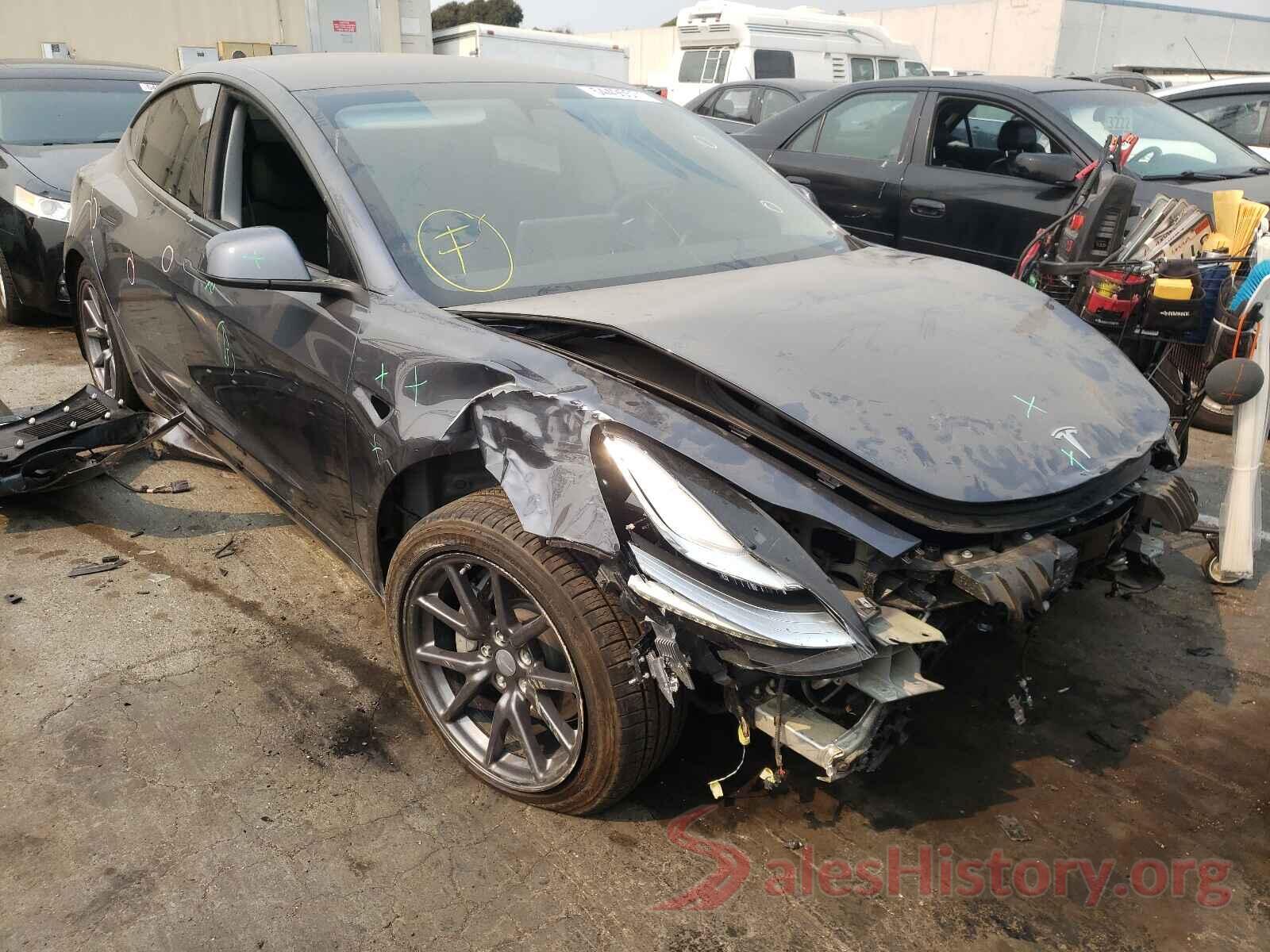 5YJ3E1EB8LF664082 2020 TESLA MODEL 3