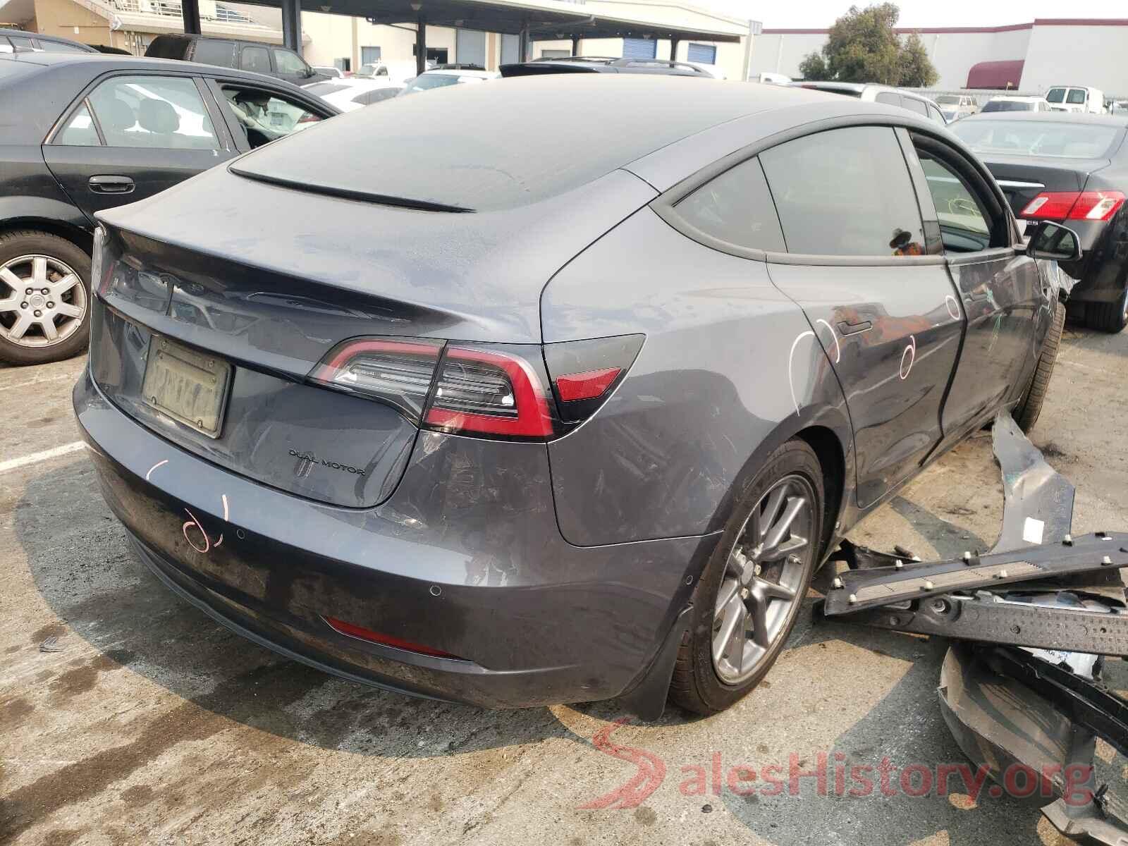 5YJ3E1EB8LF664082 2020 TESLA MODEL 3