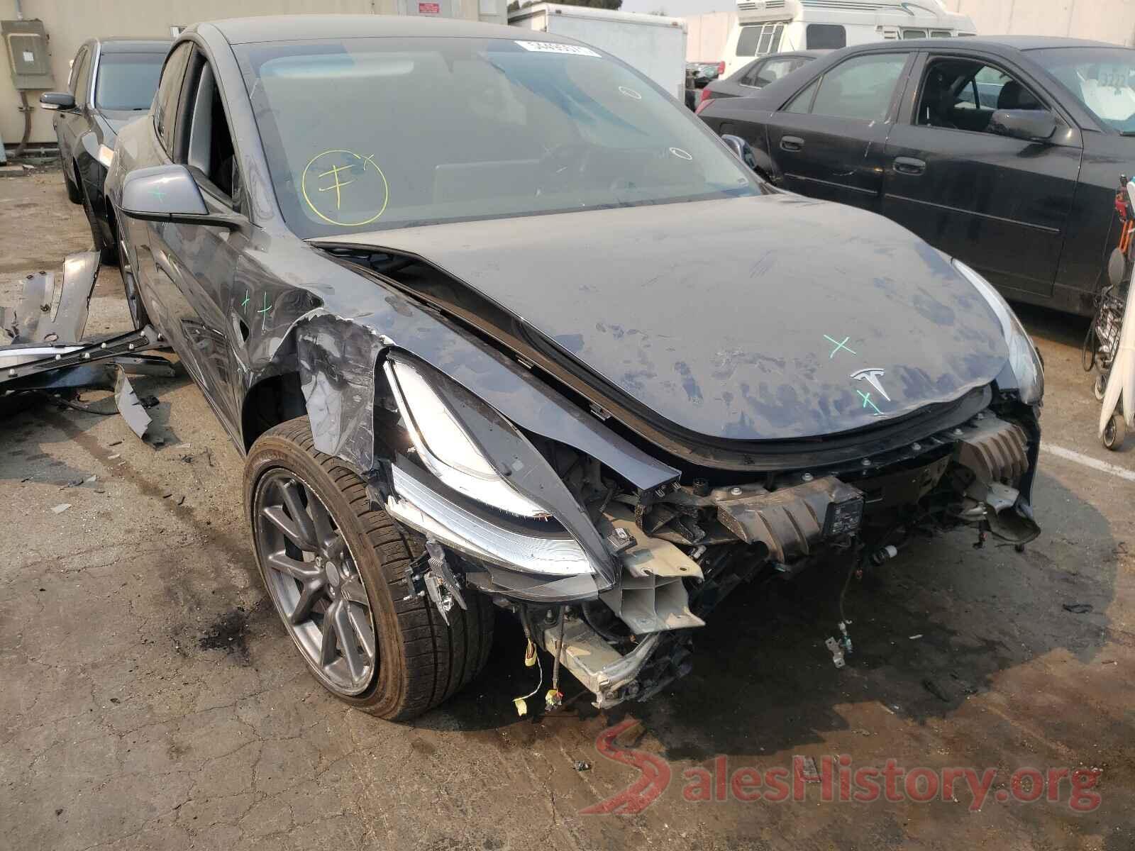 5YJ3E1EB8LF664082 2020 TESLA MODEL 3