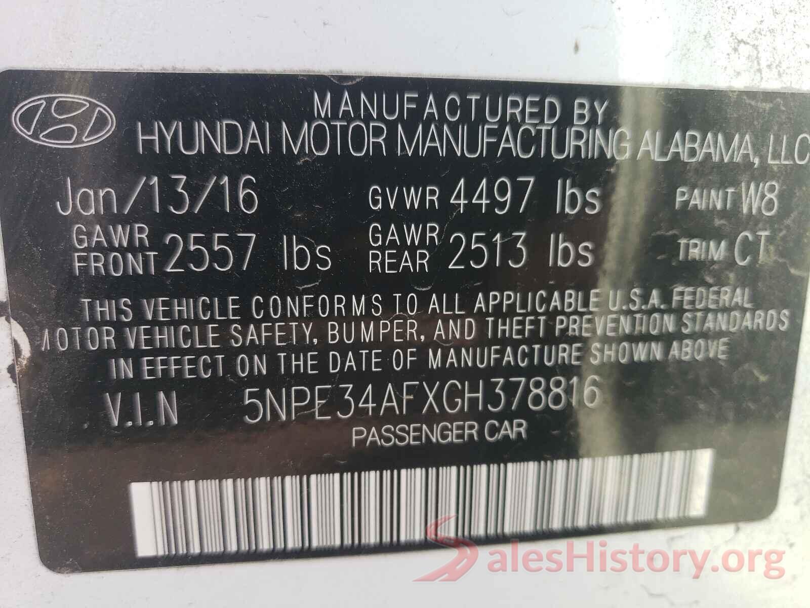 5NPE34AFXGH378816 2016 HYUNDAI SONATA