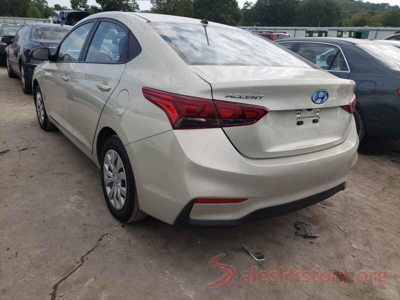 3KPC24A3XKE050888 2019 HYUNDAI ACCENT