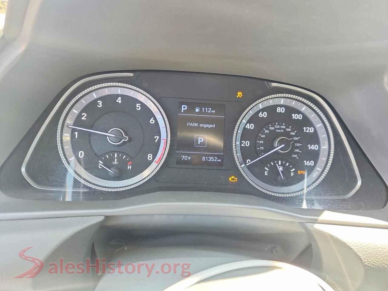 2020 HYUNDAI SONATA VIN 5NPEG4JA1LH021155, interior center console