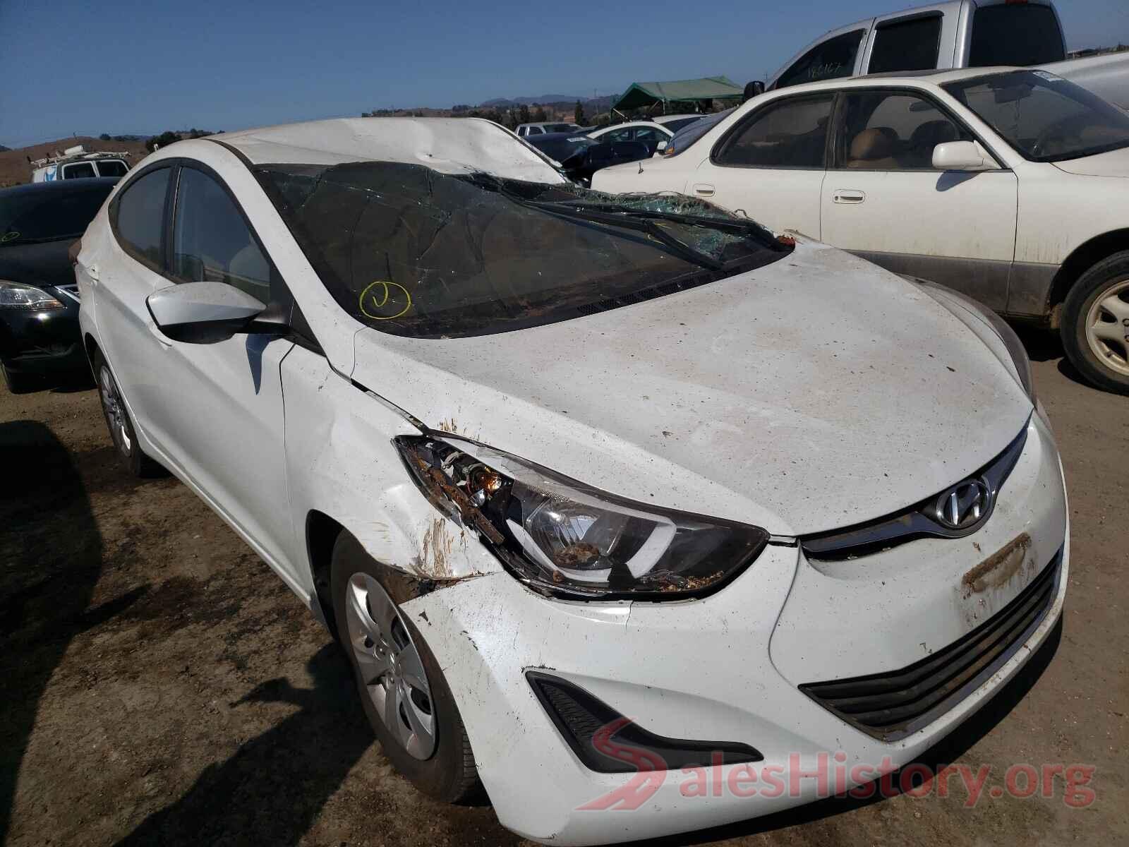 5NPDH4AE9GH755186 2016 HYUNDAI ELANTRA