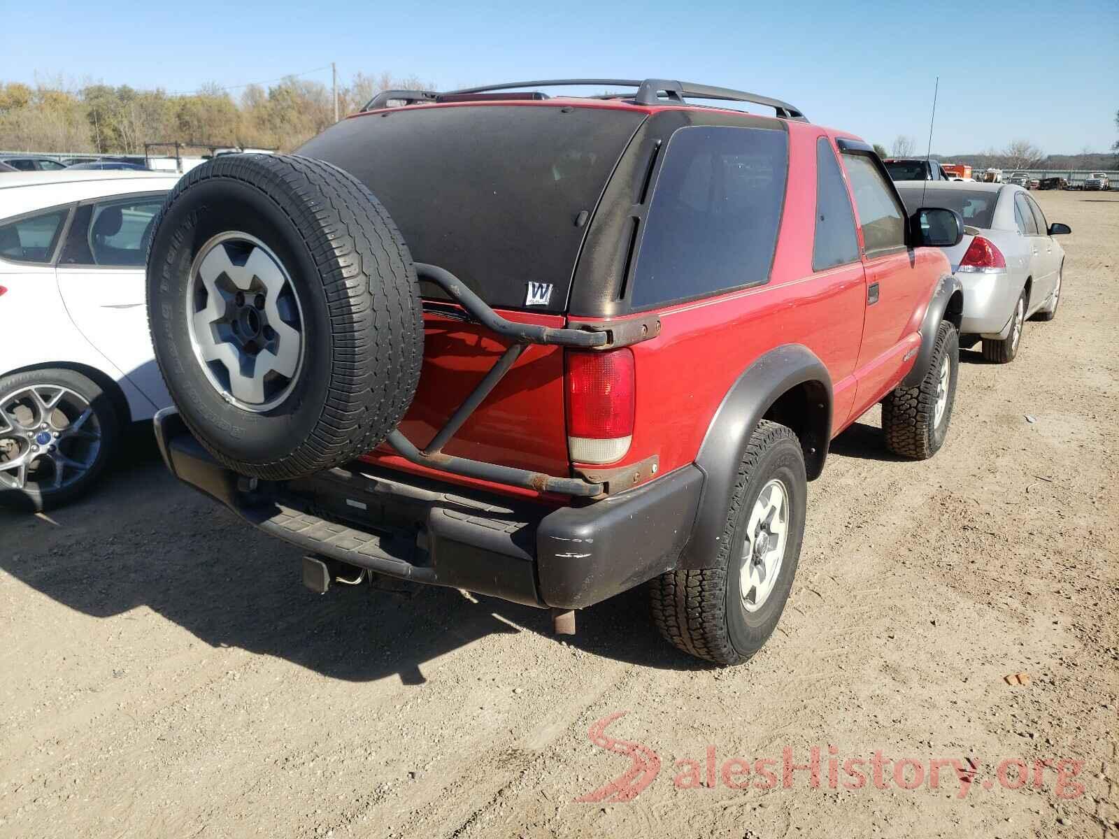 1GNCT18W91K125594 2001 CHEVROLET BLAZER