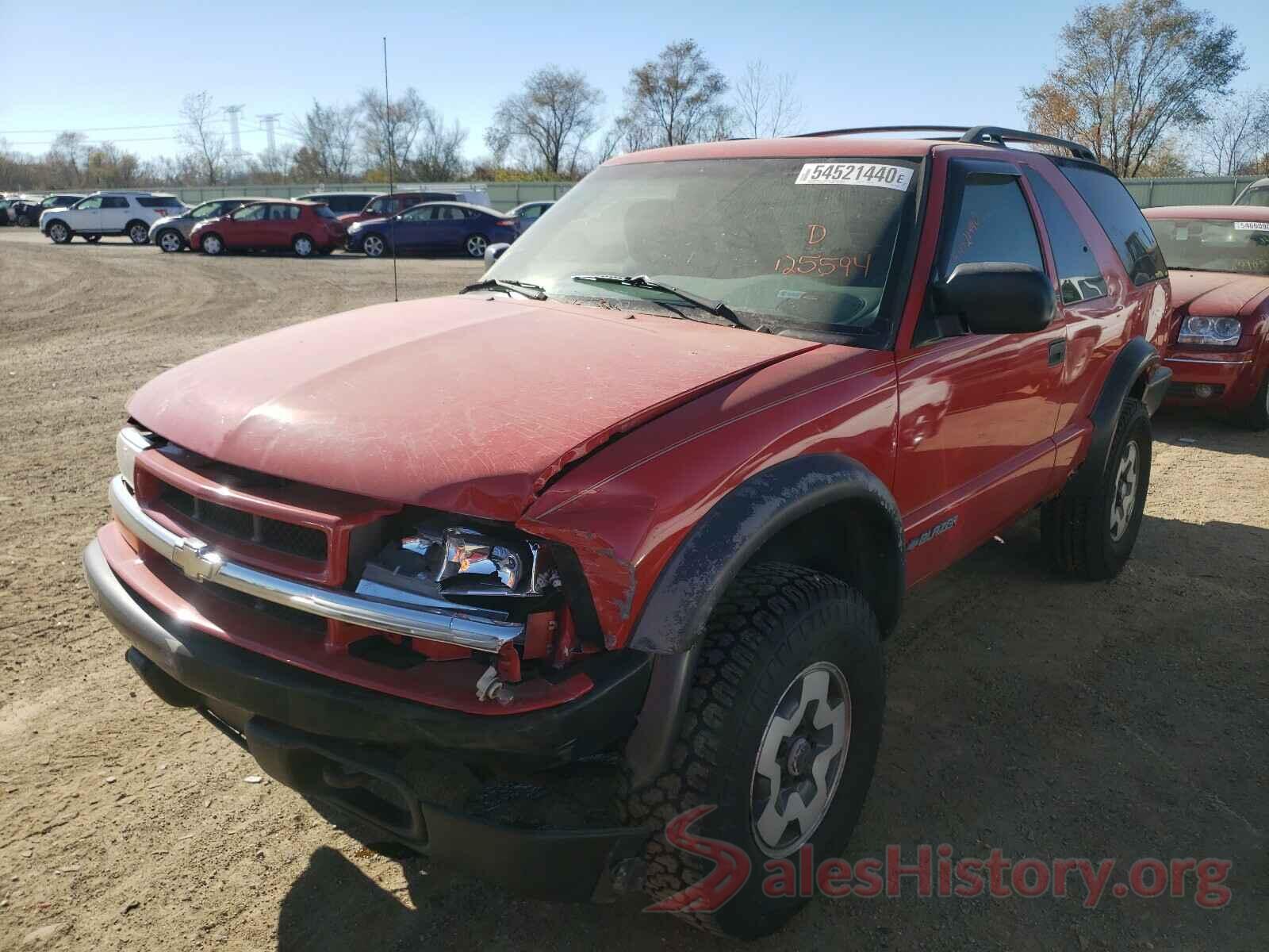 1GNCT18W91K125594 2001 CHEVROLET BLAZER