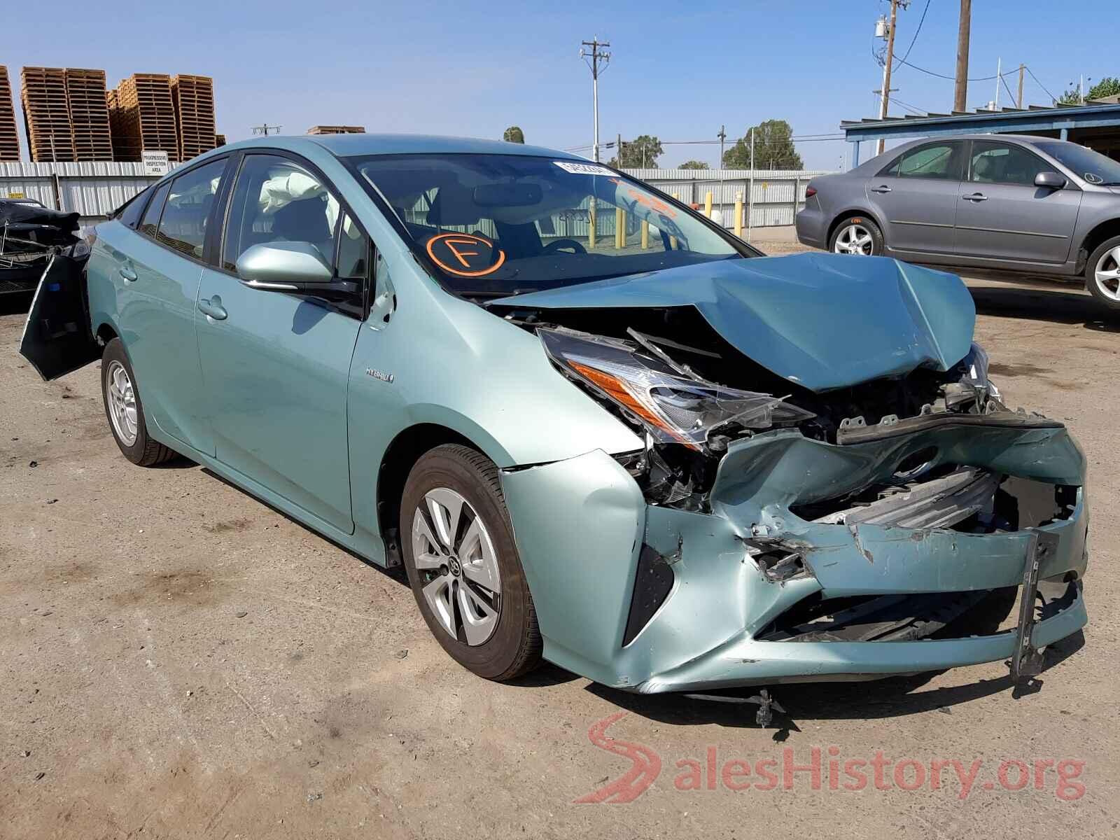 JTDKARFU9G3015724 2016 TOYOTA PRIUS