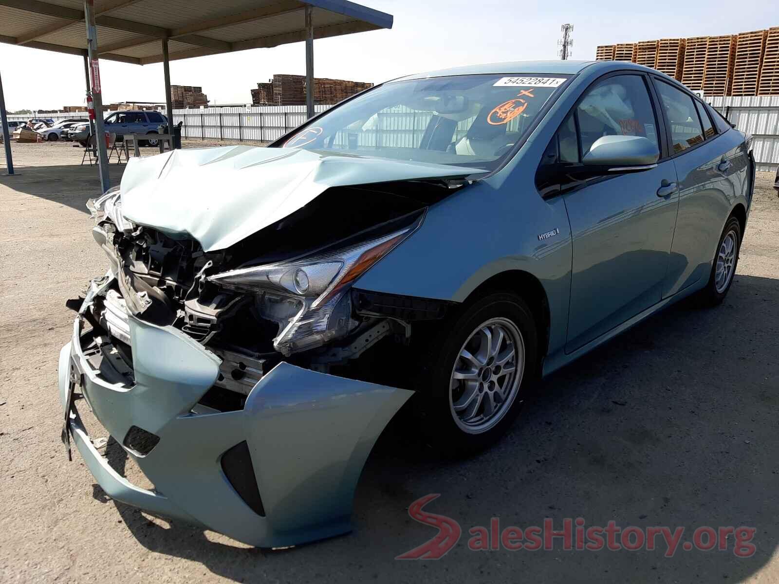 JTDKARFU9G3015724 2016 TOYOTA PRIUS