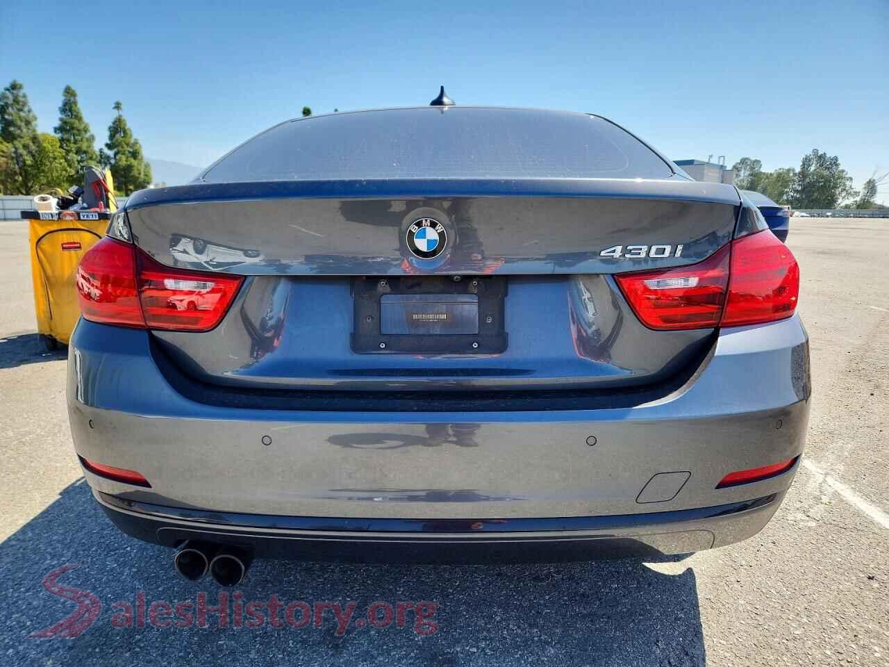 2017 BMW 4 SERIES VIN WBA4F7C38HG788377, left side view