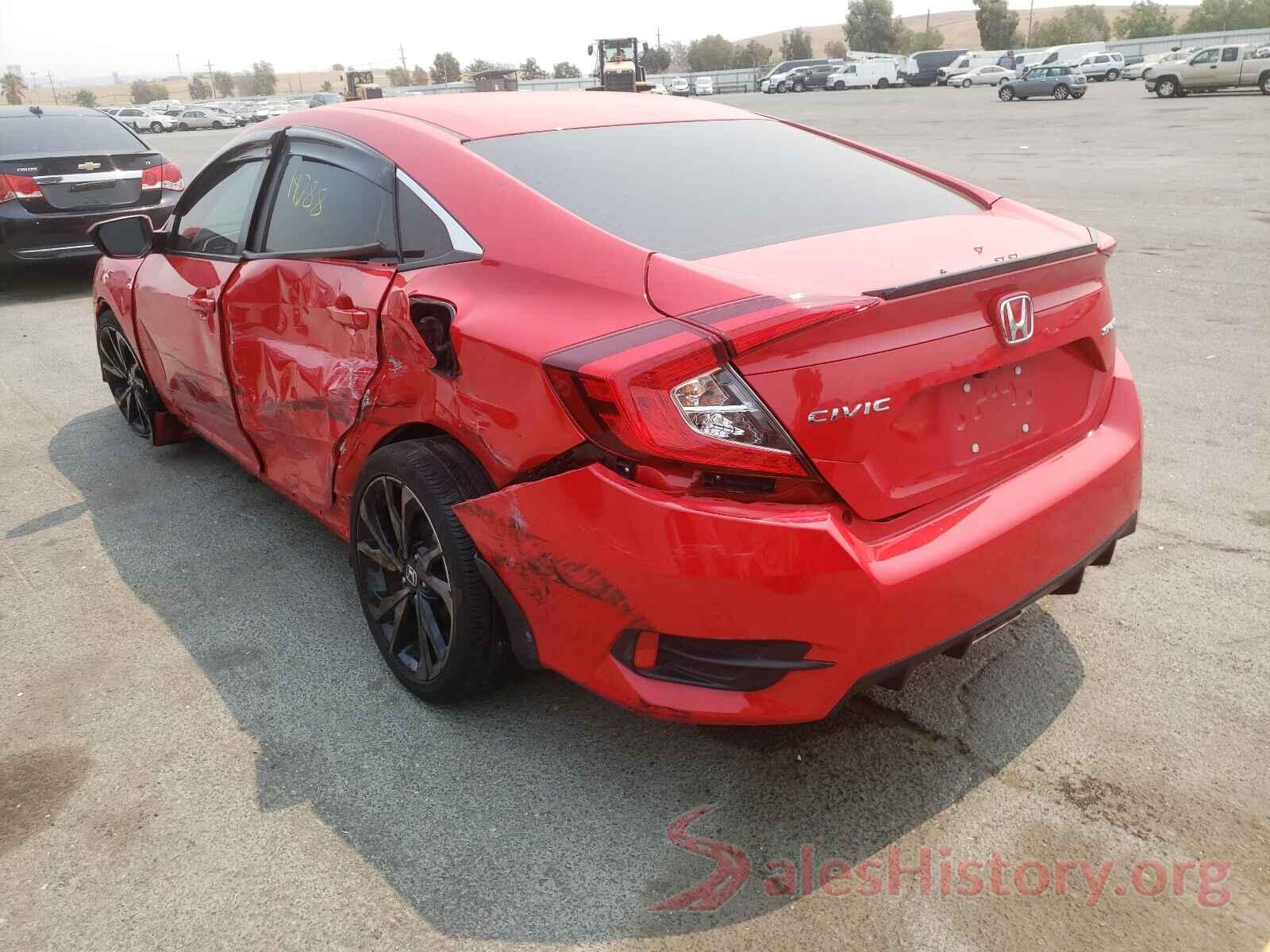 2HGFC2F83KH538041 2019 HONDA CIVIC