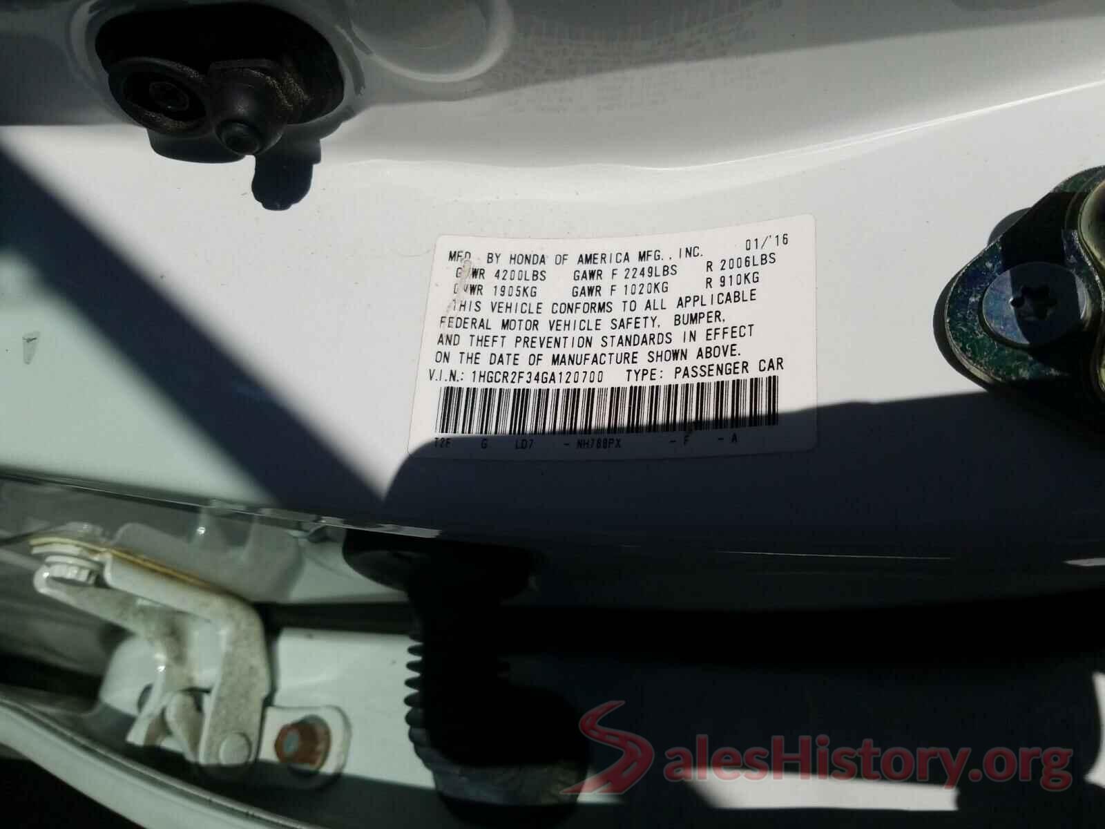 1HGCR2F34GA120700 2016 HONDA ACCORD