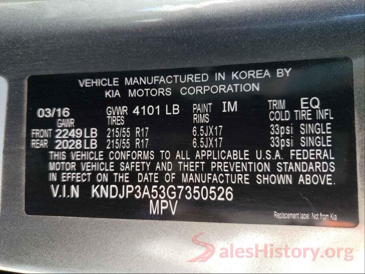 KNDJP3A53G7350526 2016 KIA SOUL