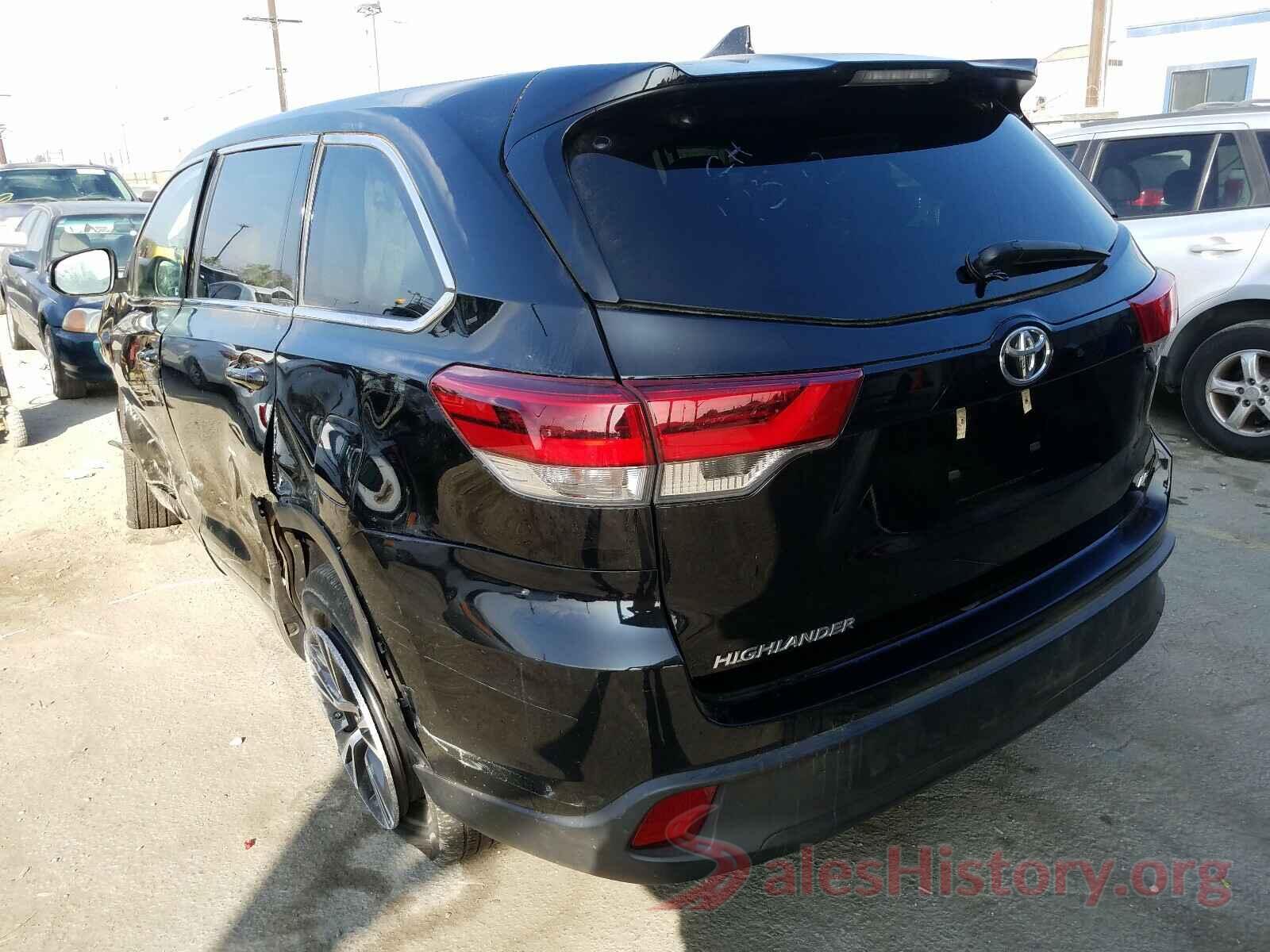 5TDZZRFH9HS232250 2017 TOYOTA HIGHLANDER