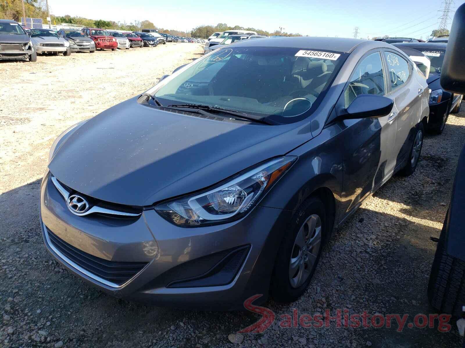 KMHDH4AE6GU635167 2016 HYUNDAI ELANTRA