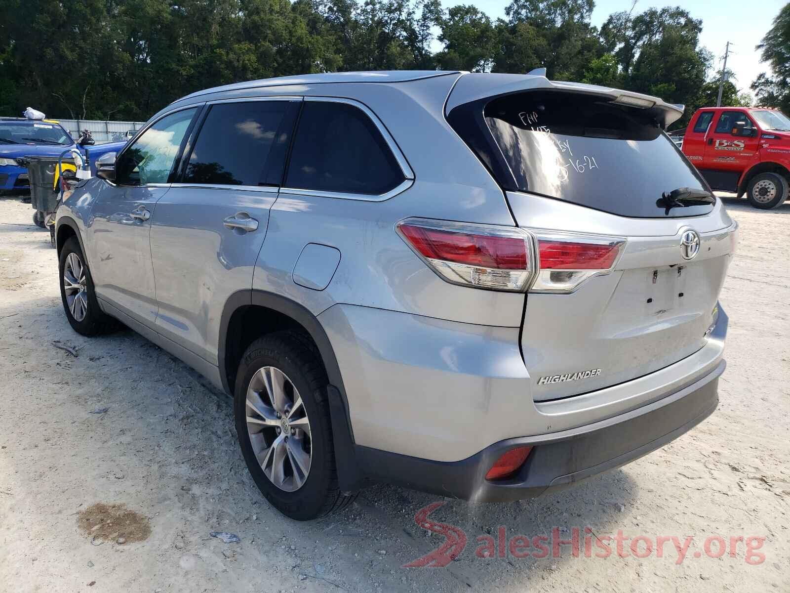 5TDJKRFH0FS209289 2015 TOYOTA HIGHLANDER