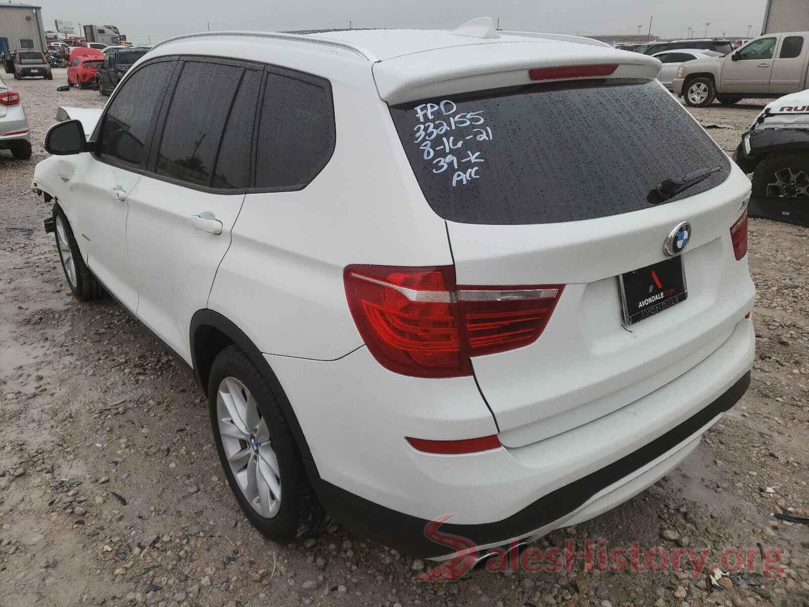 5UXWZ7C32H0V93076 2017 BMW X3