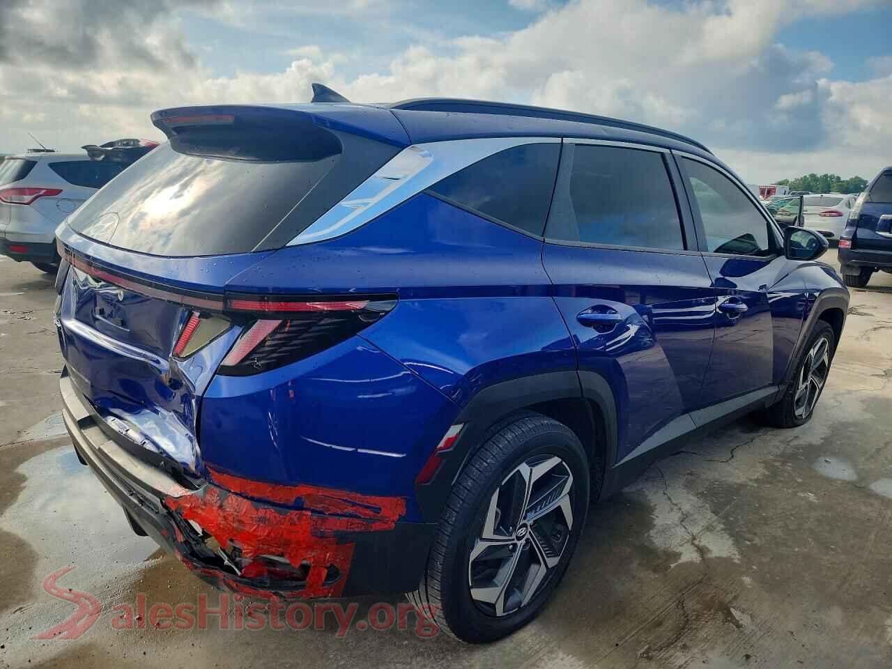 2022 HYUNDAI TUCSON VIN 5NMJFCAE8NH077219, right side view