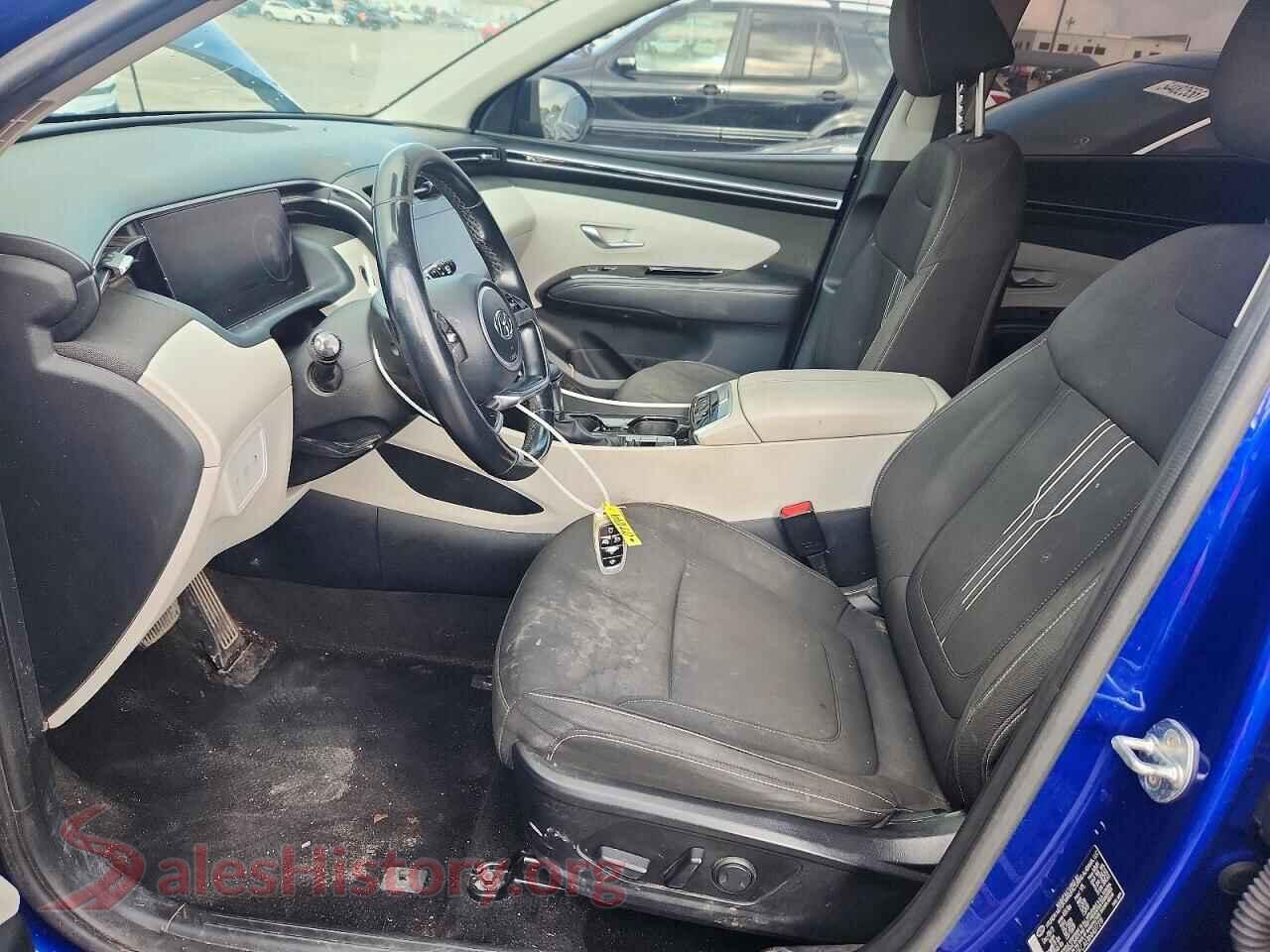2022 HYUNDAI TUCSON VIN 5NMJFCAE8NH077219, engine bay