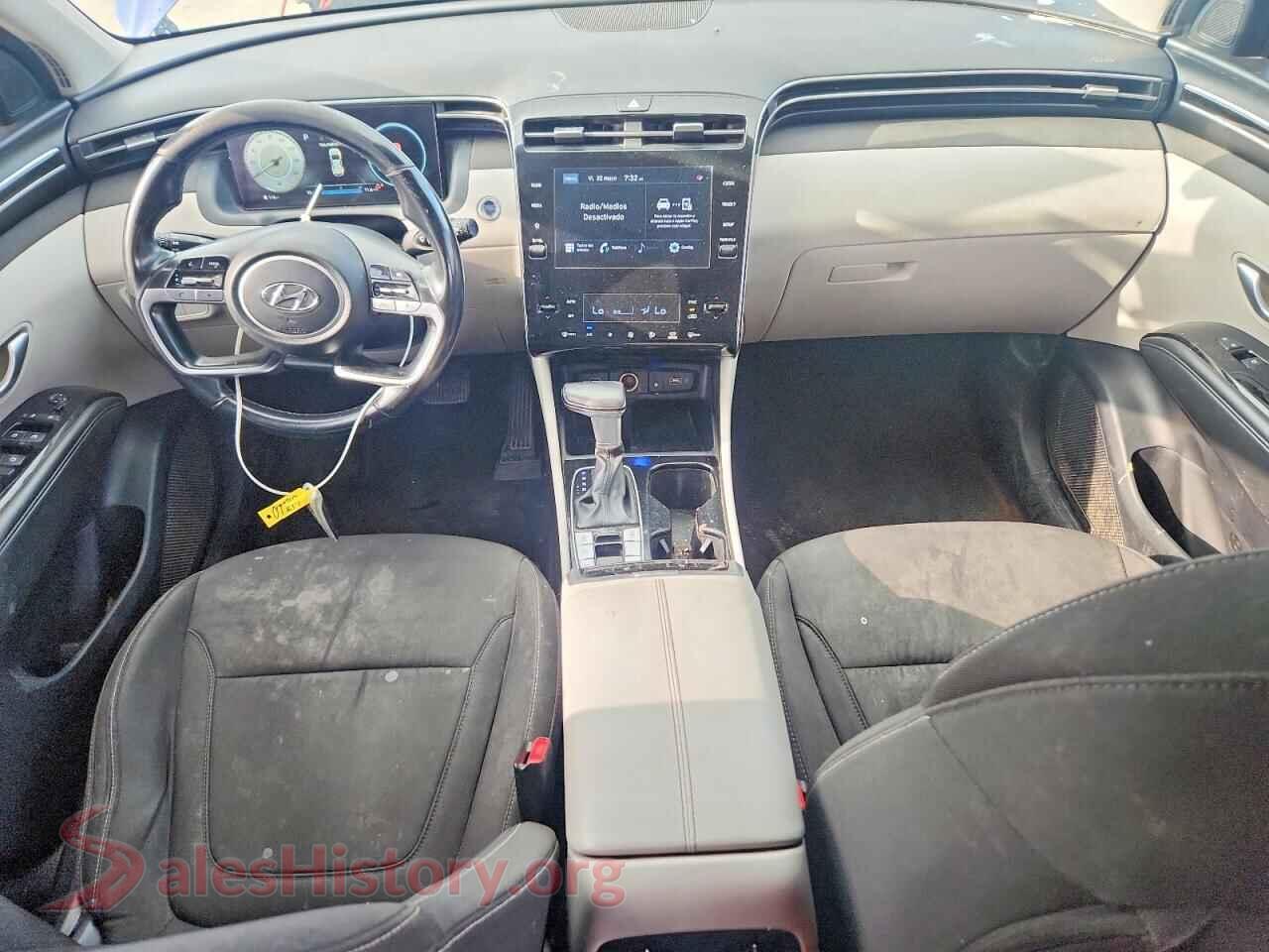 2022 HYUNDAI TUCSON VIN 5NMJFCAE8NH077219, interior dashboard