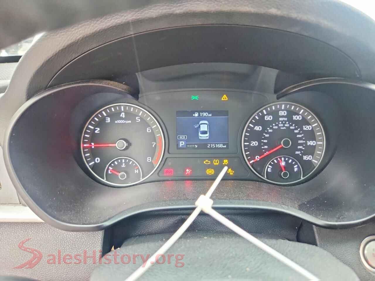 2020 KIA OPTIMA VIN 5XXGT4L37LG418089, interior dashboard